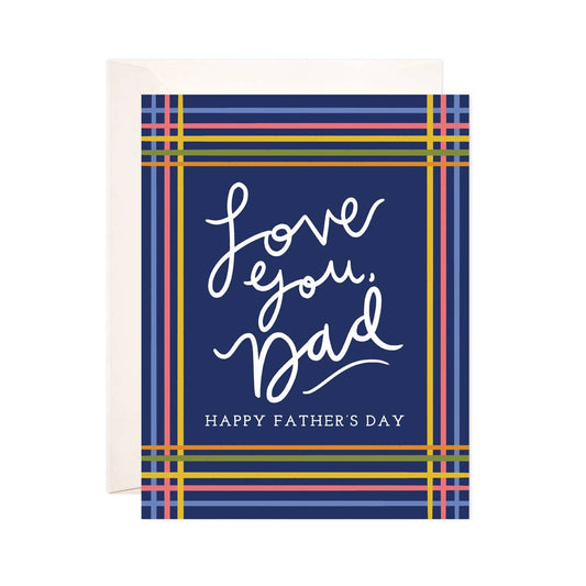 Bloomwolf Studio - Love Dad Stripes Greeting Card - Father's Day Card