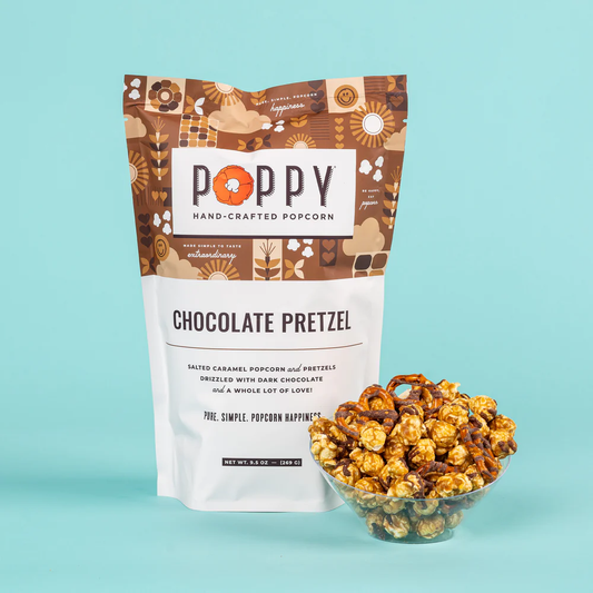 Poppy Handcrafted Popcorn - Market Bag - Dark Chocolate Pretzel, Lee's Summit, MO, Bel Fiore Co. Flower Bar + Boutique